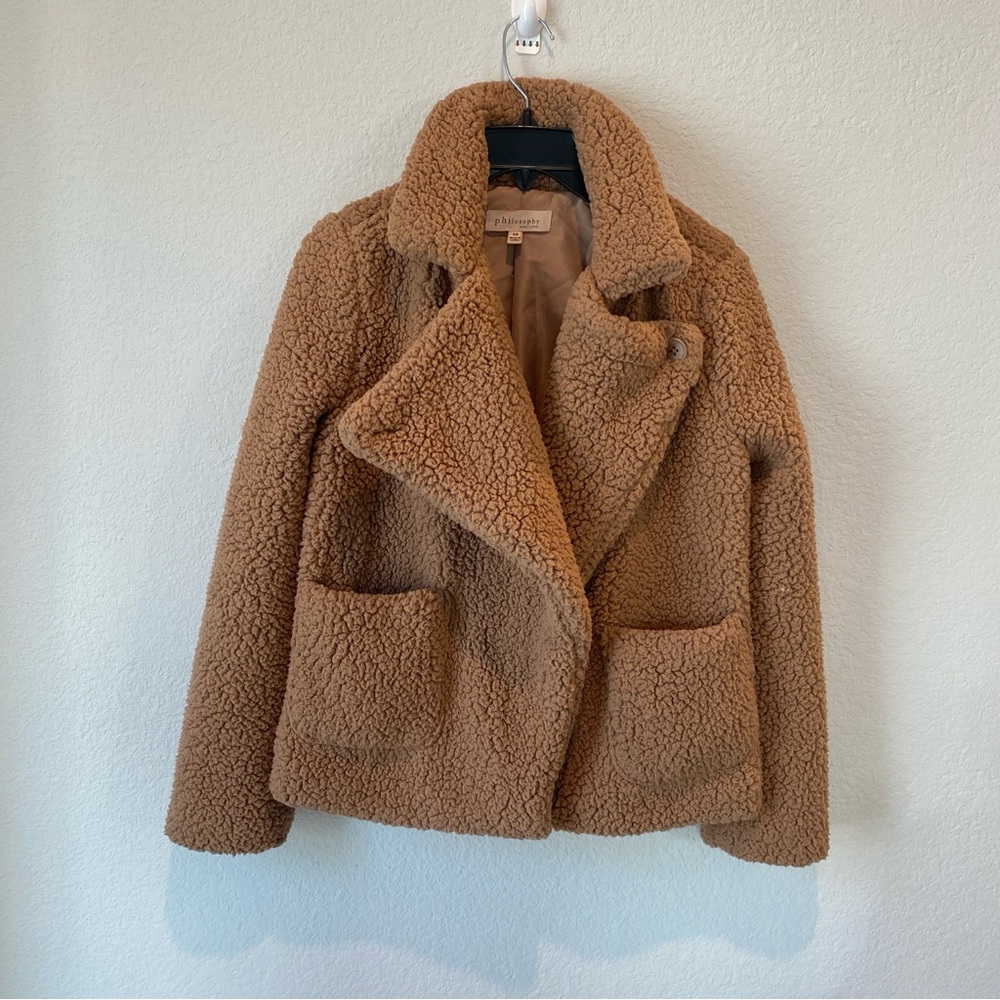 Philosophy Sherpa Teddy Coat Size XS